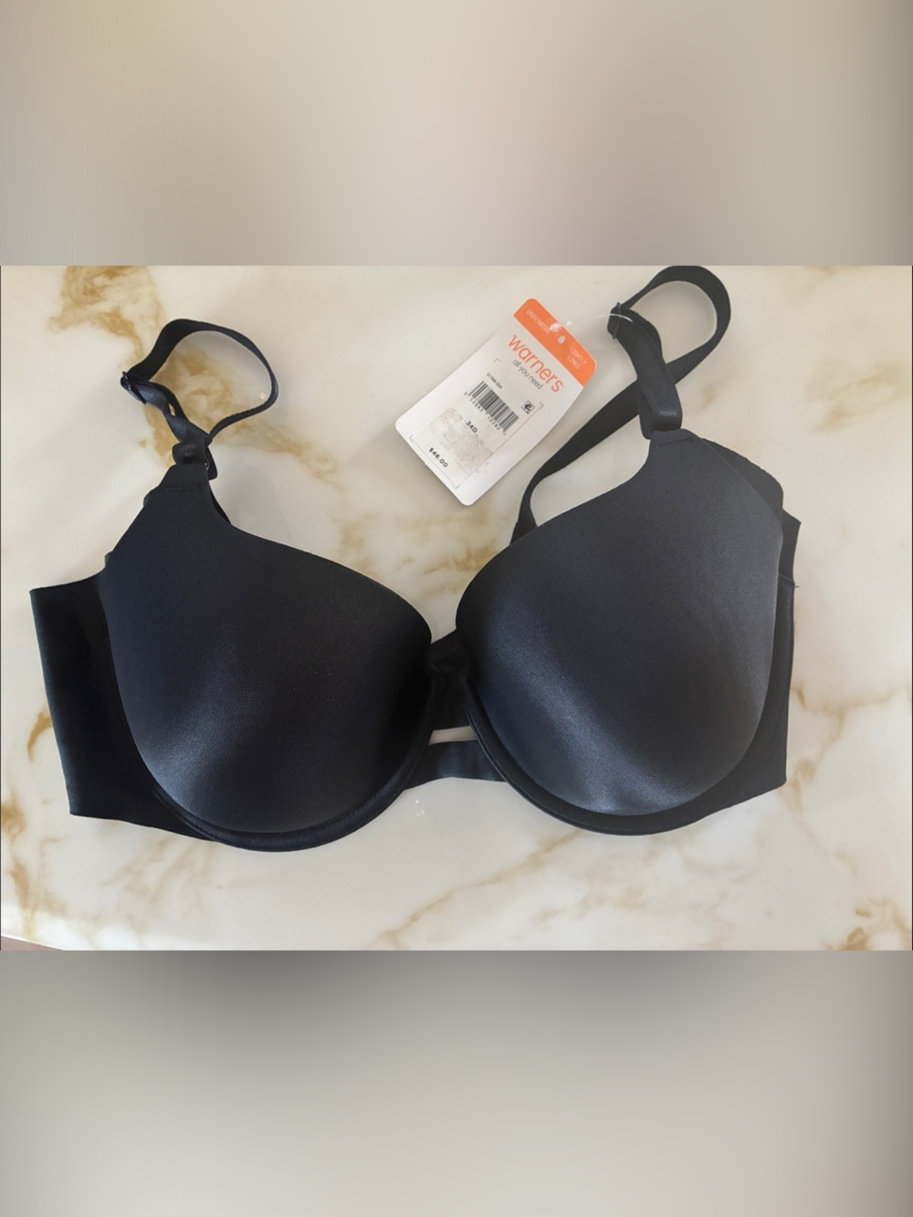Warner's Black Smooth T-Shirt Bra - Lightly Padded Support